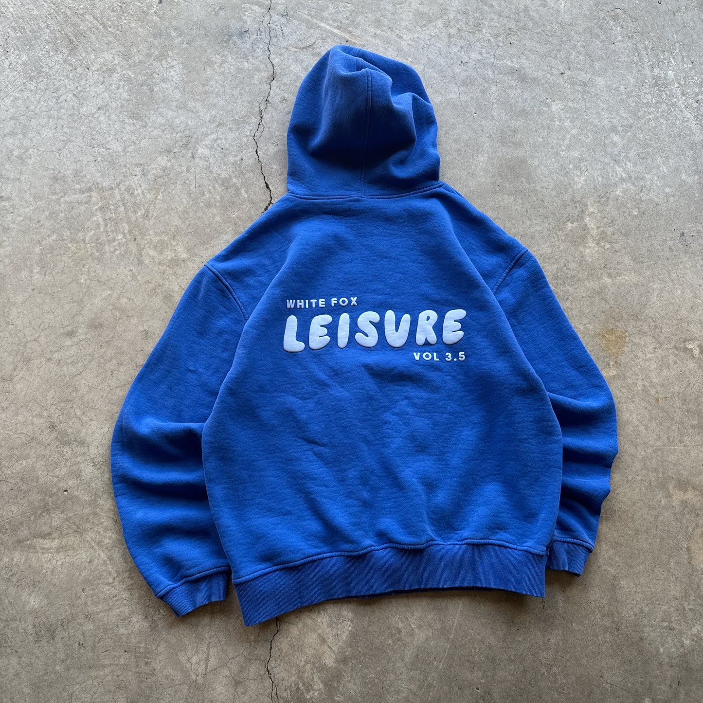 Blue ‘White Fox Leisure’ Hoodie - L/XL