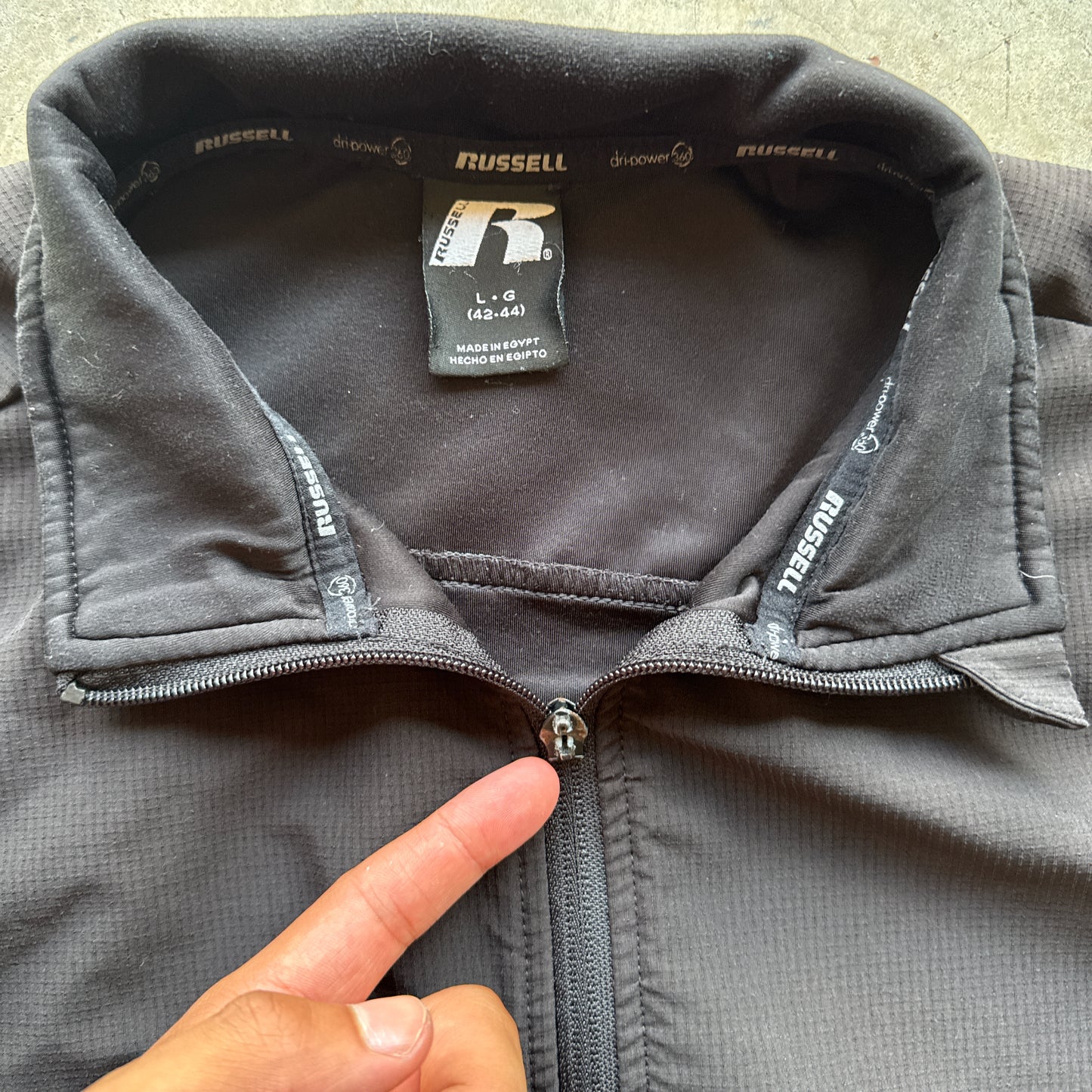 Russel Black Dri-power Jacket - L