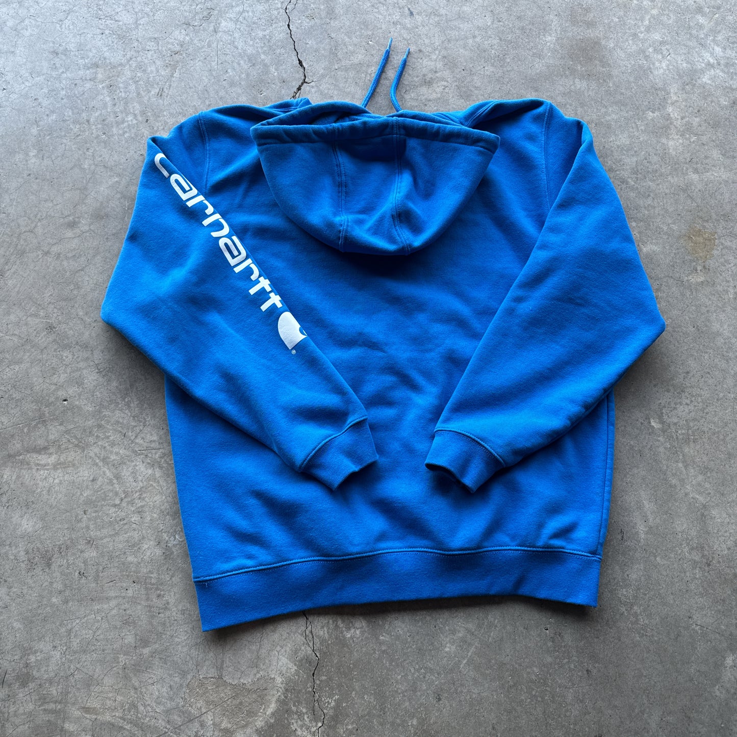 Blue Vintage Carhartt Hoodie - L