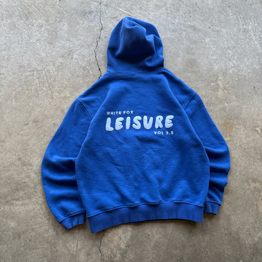 Blue ‘White Fox Leisure’ Hoodie - L/XL