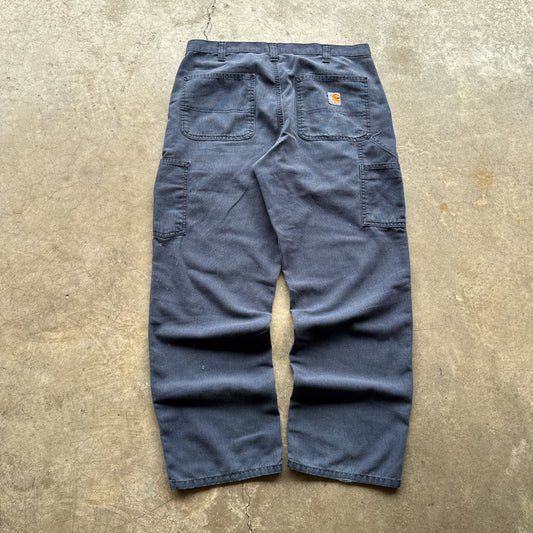 Vintage Navy Carhartt Work Pants - 34x34