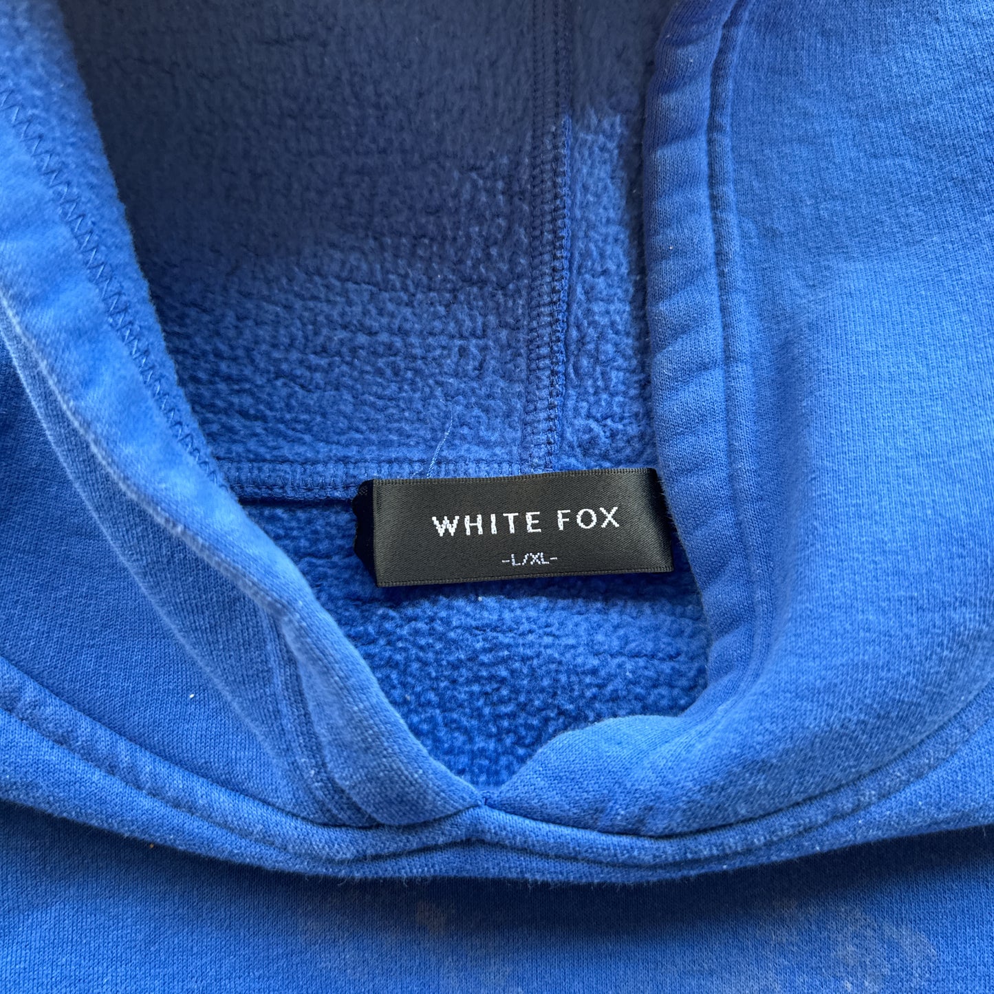 Blue ‘White Fox Leisure’ Hoodie - L/XL