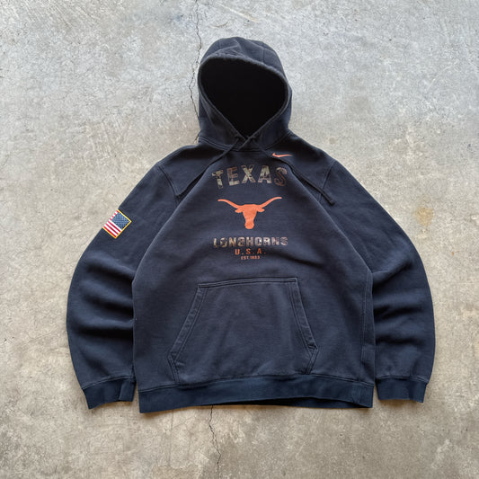 Vintage Nike ‘Texas Longhorns’ Camo detail Hoodie - XL