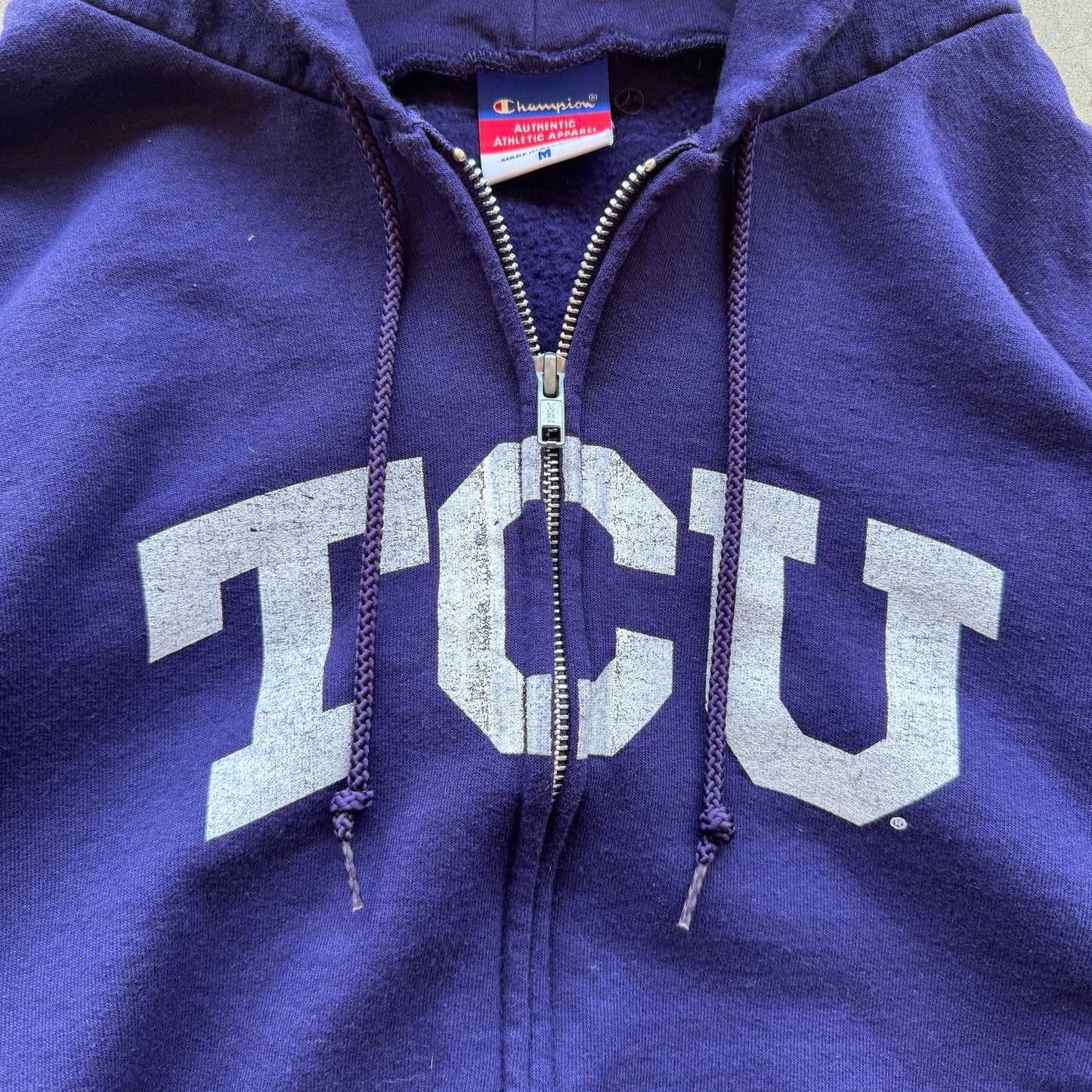 Vintage TCU Zip Up - M