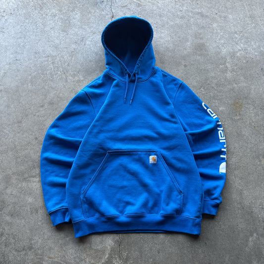 Blue Vintage Carhartt Hoodie - L