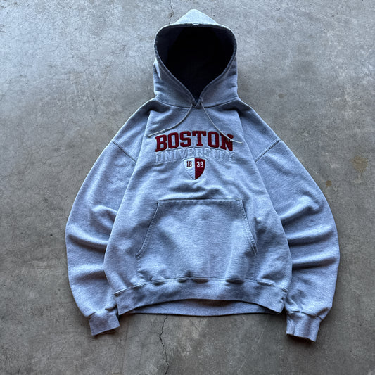 Vintage Boston University Hoodie - L